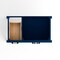 Castello Usa Yamyam 36" Blue Vanity with Black Handles (Right Base Only) CB-YAM-36B-R-BL-VBO - alternate 2